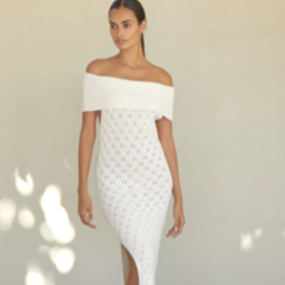 Anthropologie | Tropics Sweater Dress Soft Beige